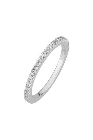 LYOMI Ring 585/- Weißgold 25 synth. Diam. 0,28 ct. silber