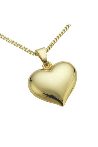 FASCINATION BY ELLEN K. Kette Gold 333 Motiv Herz gelb