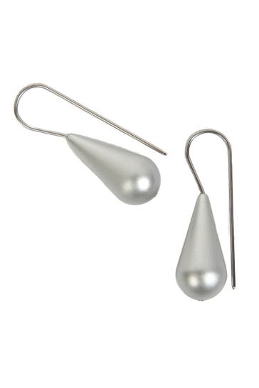 DEMARIE Ohrringe eloxiertes Aluminium silbergrau