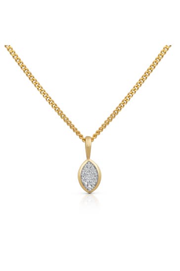 OROLINO Kette Gold 585 mit 6 natürlichen Brillanten zus. 0,03ct. gelb