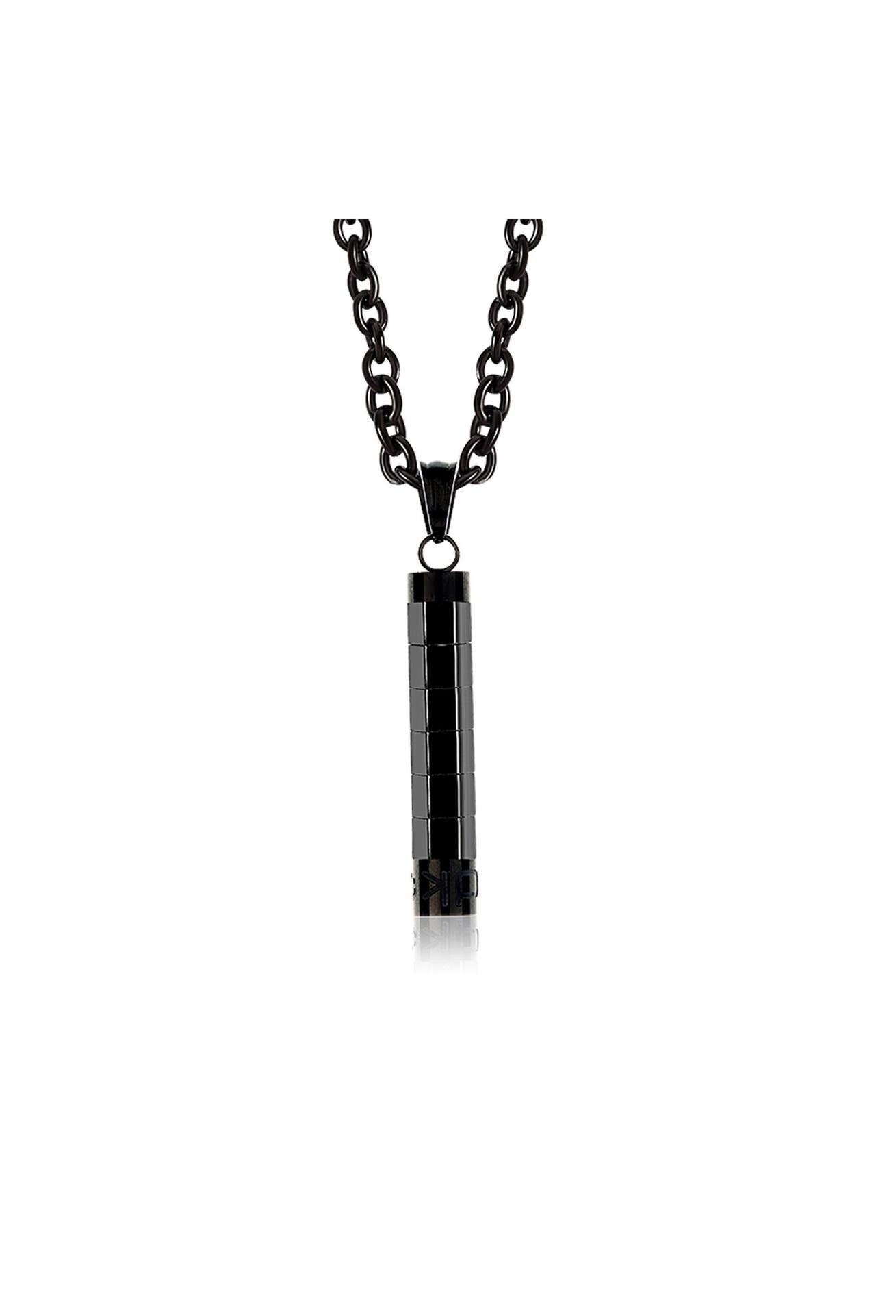 DKENIZ Kette Edelstahl BLACK PURE-O schwarz, Bild 1
