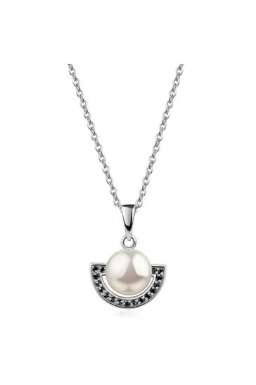 ZEEME Kette 925/- Sterling Silber Süßwasserperle silber