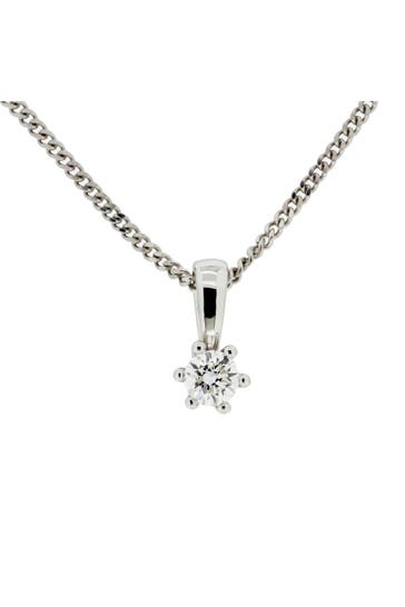 OROLINO Kette Gold 585 mit natürlichem Brillant 0,20ct. silber