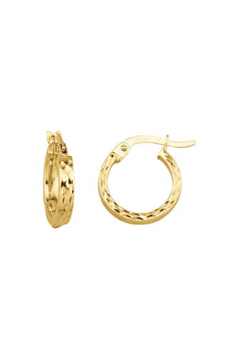 FASCINATION BY ELLEN K. Ohrringe 375 Gelbgold glanz diamantiert gelb