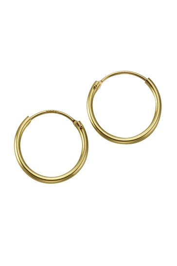 FASCINATION BY ELLEN K. Ohrringe Gold 585 mit einem Durchmesser von 15mm gelb