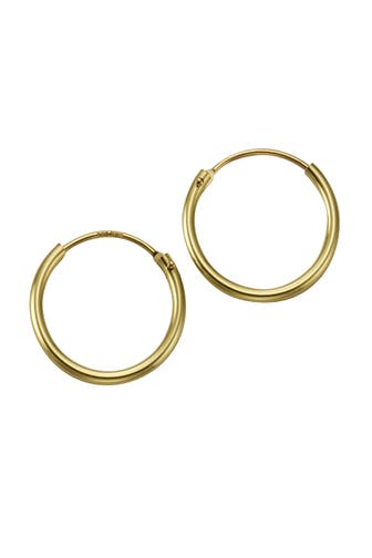 FASCINATION BY ELLEN K. Ohrringe Gold 585 mit einem Durchmesser von 15mm gelb