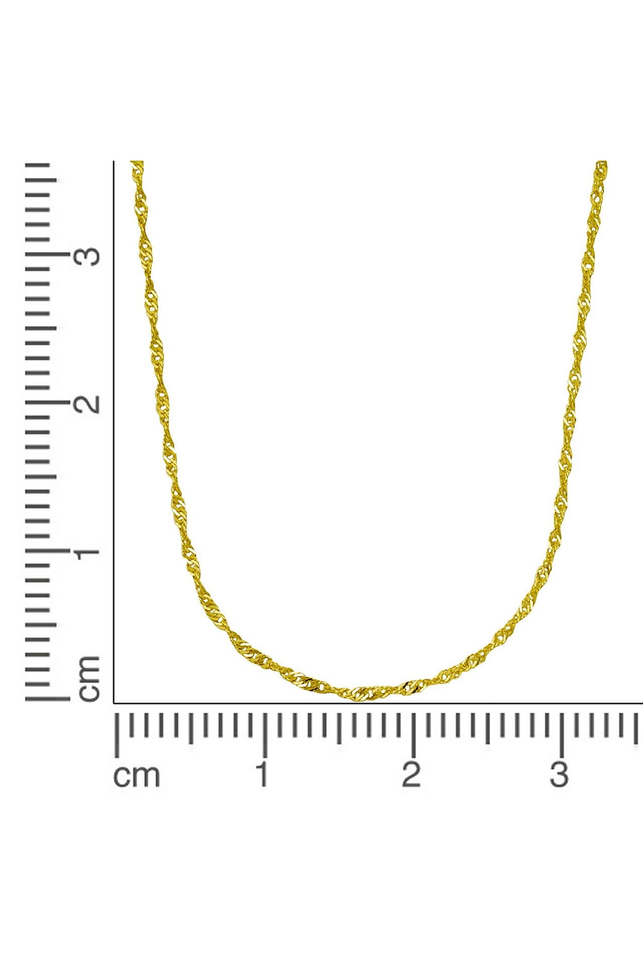FASCINATION BY ELLEN K. Kette Gold 333 Singapurkette 45cm gelb, Bild 1