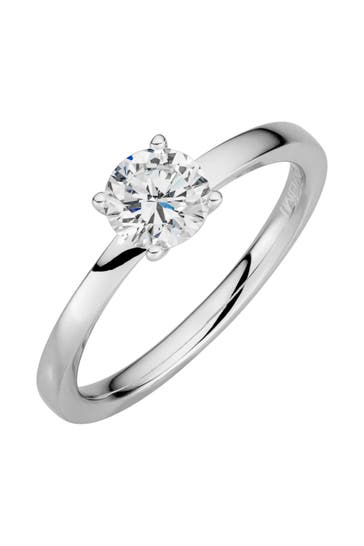 LYOMI Ring 585/- Weißgold  1 synth. Diam. 0,75 ct. silber