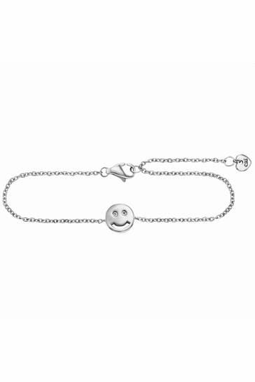 CAI Armband 925/- Sterling Silber Zirkonia Smile silber