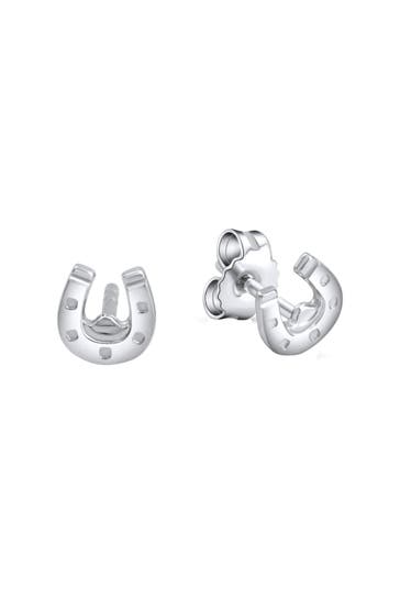 ZEEME Ohrringe Silber 925 Hufeisen