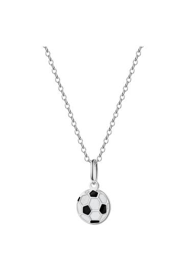 ZEEME Anhänger mit Kette 925/- Sterling Silber rhodiniert Fußball