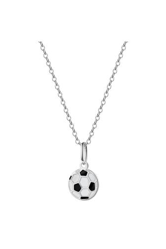 ZEEME Anhänger mit Kette 925/- Sterling Silber rhodiniert Fußball