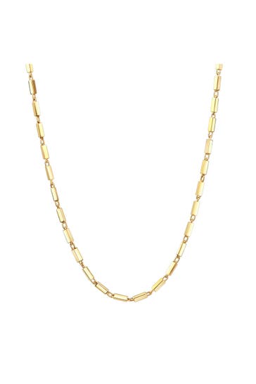 CELESTA Kette 925/- Sterling Silber vergoldet Stäbchen gelb