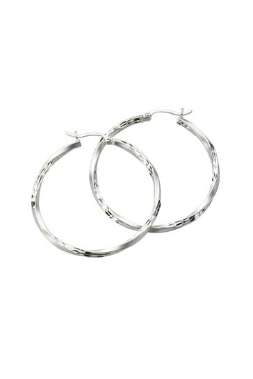 CELESTA Ohrringe 925 Silber rhodiniert 4,0cm silber