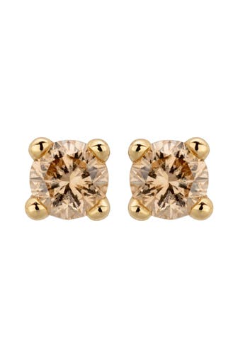 OROLINO Ohrringe 585/- Gelbgold glanz 2 Brill. 0,10ct. braun gelb