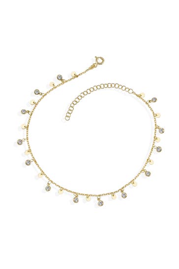 DKENIZ Armband 925 Sterling Silber vergoldet Wunderkette Zirkonia gelb