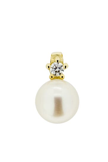 OROLINO Anhänger 585 Gold mit Brillant 0,03ct. + Perle 6,5-7mm