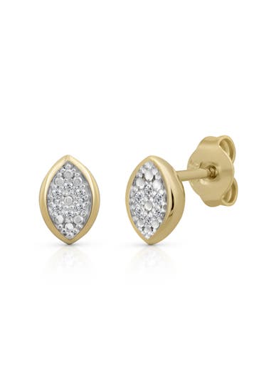 OROLINO Ohrringe Gold 585 mit 3 Brillanten zus. 0,02ct. silber