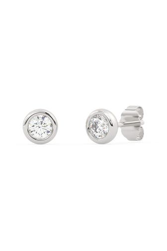 DIAM ADDICT Ohrringe 585 Weißgold mit im Labor gezüchteten Diamanten silber