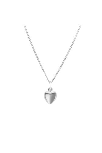 ZEEME Halskette Silber 925 Herz Motiv