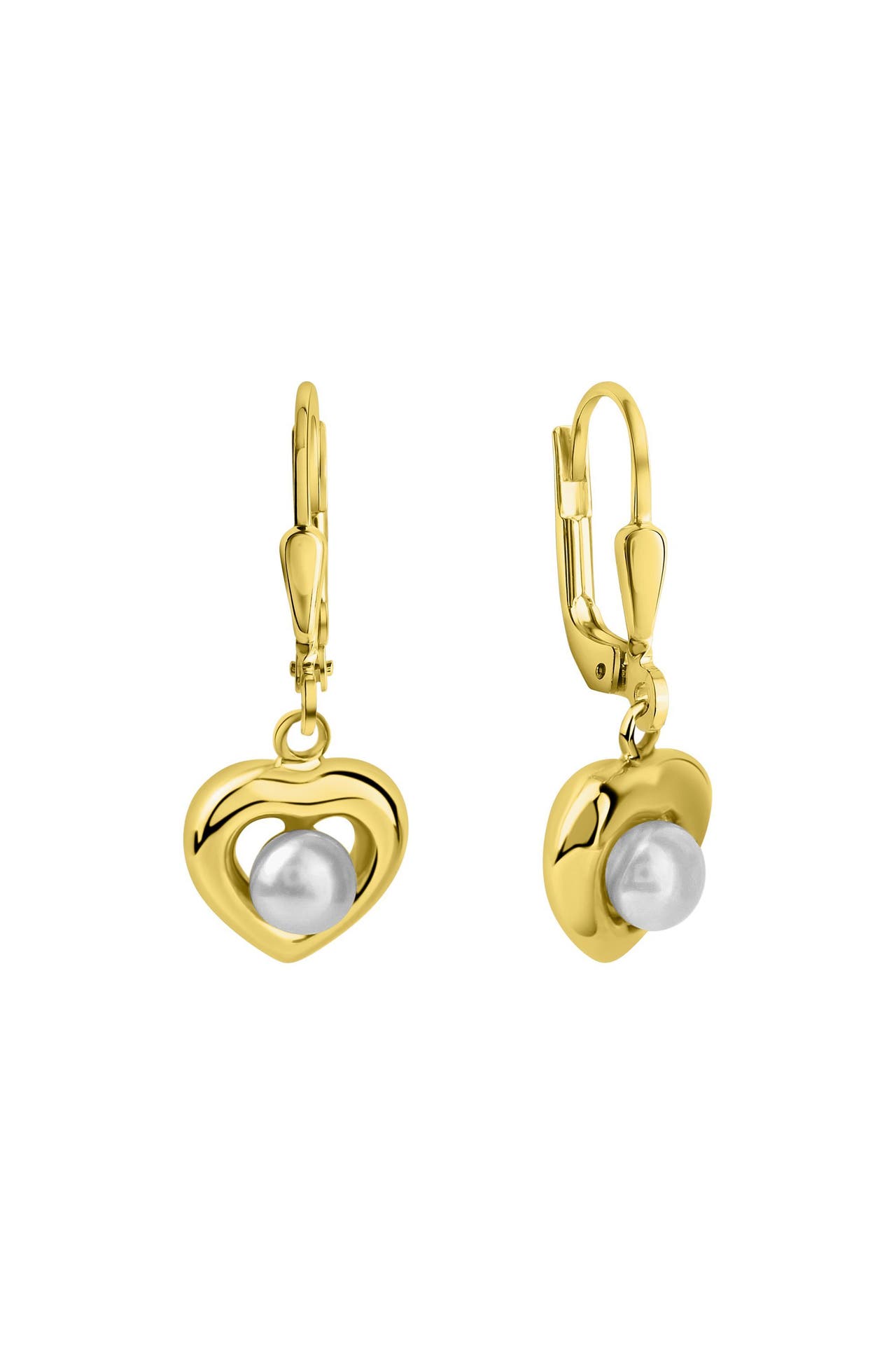 FASCINATION BY ELLEN K. Ohrringe 375/- Gelbgold Süßwasserperle gelb, Bild 1