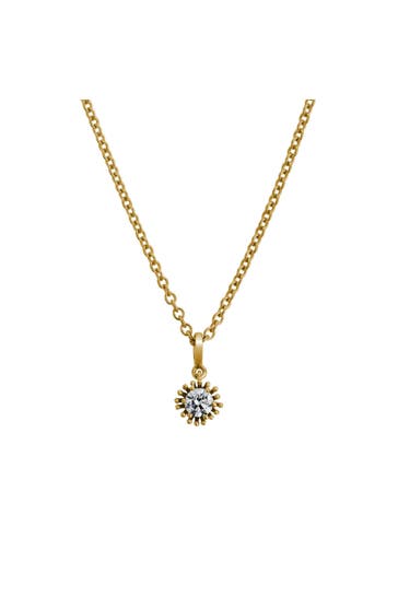 LYOMI Kette 585/- Gelbgold synth. Diam. 0,25ct. gelb
