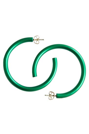 DEMARIE Ohrringe Metall eloxiertes Aluminium Matt/Glanz Grün grün