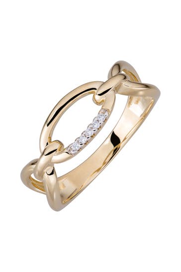 OROLINO Ring Gold 585 mit 5x Brillant 0,025ct. gelb