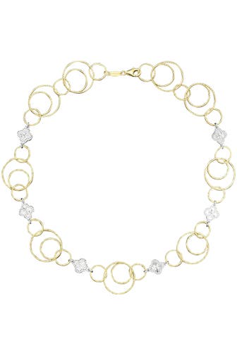 DER KETTENMACHER Kette 925/- Sterling Silber rhodiniert/vergoldet mehrfarbig