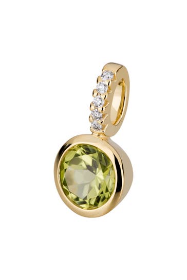 OROLINO Anhänger Gold 585 mit 5x Brillant zus. 0,02ct. und Peridot