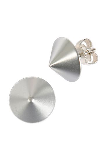 DEMARIE Ohrringe Metall eloxiertes Aluminium Matt/Glanz Silber silber