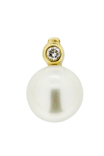 OROLINO Anhänger 585 Gold mit Brillant 0,03ct. + Perle 7-7,5mm