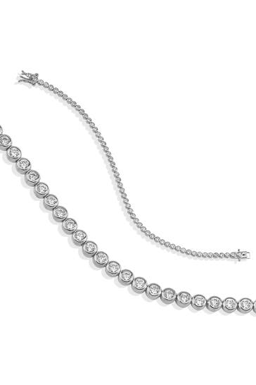 DKENIZ Armband 925/- Sterling Silber Tennisarmband silber