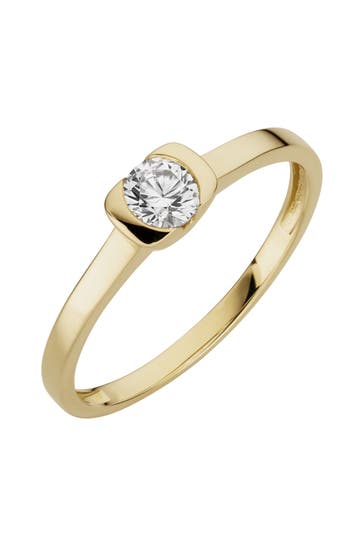 OROLINO Ring 333/- Gelbgold glanz synth. Zirkonia