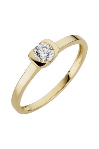 OROLINO Ring 333/- Gelbgold glanz synth. Zirkonia