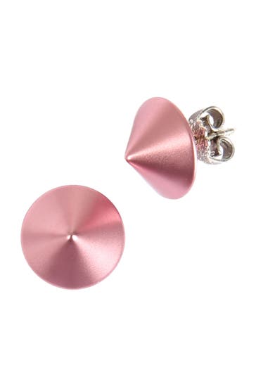 DEMARIE Ohrringe Metall eloxiertes Aluminium Matt/Glanz Rosa rosa