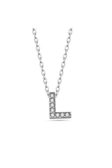 DKENIZ Kette Buchstabe L 925/- Sterling Silber silber