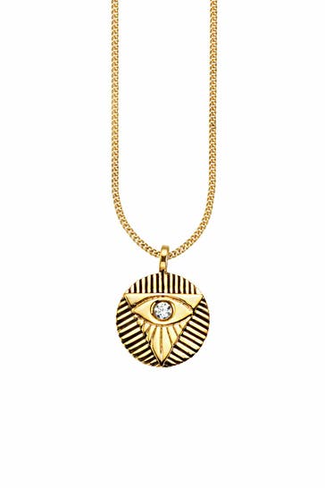 CAI Kette 925/- Sterling Silber vergoldet Zirkonia gelb