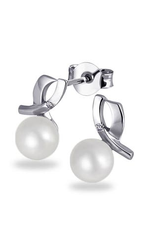 GOLDMAID Ohrringe 375 Weißgold Glänzend 2 Brillanten weiß silber