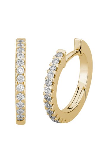 LYOMI Ohrringe 585/- Gelbgold 26 synth. Diam. 0,24ct. gelb