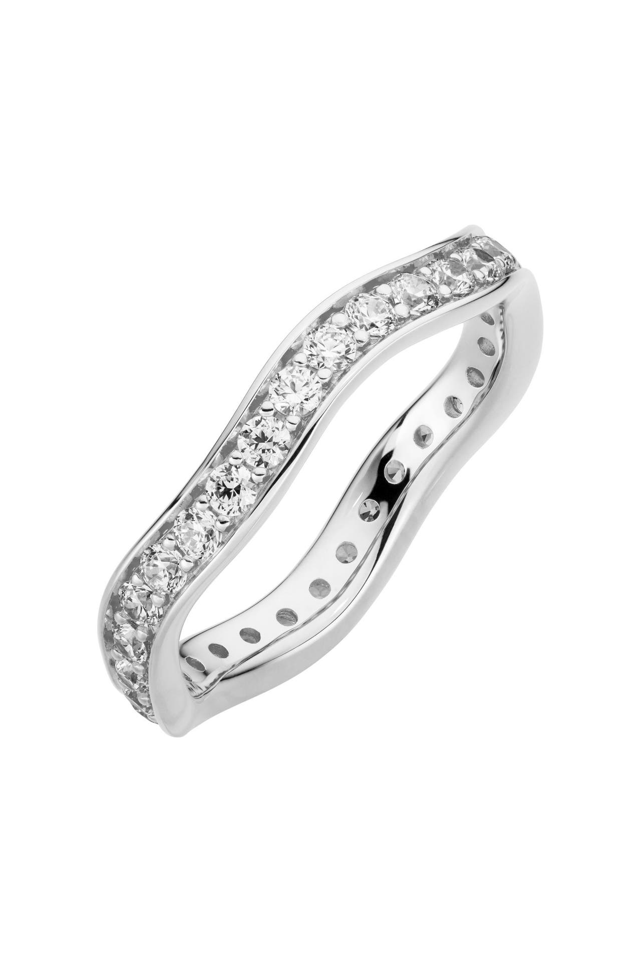 OROLINO Ring 333/- Weißgold glanz  synth. Zirkonia, Bild 1