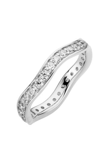 OROLINO Ring 333/- Weißgold glanz  synth. Zirkonia