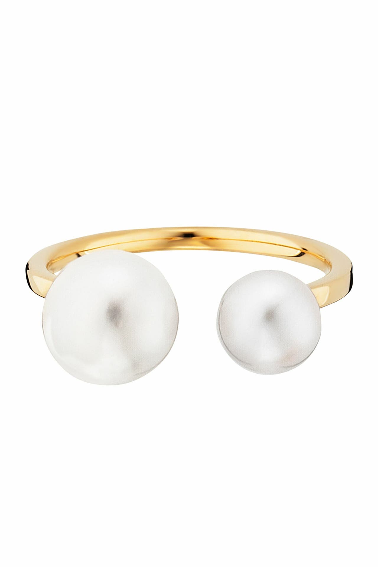 Ring 925/- Sterling Silber gelb vergoldet Perlen - CAI » günstig online  kaufen | Outletcity