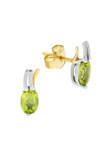 FASCINATION BY ELLEN K. Ohrringe 375/-Gelbgold/Weißgold mit Peridot mehrfarbig