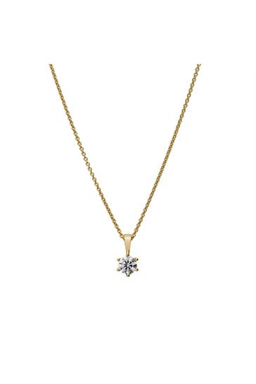 LYOMI Kette 585/- Gelbgold  1 synth. Diam. 0,50 ct. gelb
