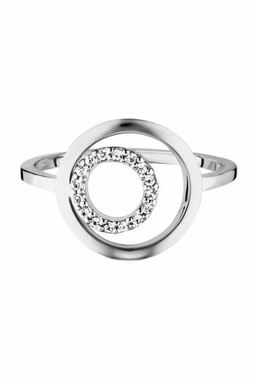 CAI Ring 925/- Sterling Silber rhodiniert Topas