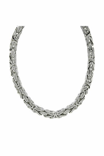 ZEEME Kette Königskette 925-/ Sterling Silber poliert silber