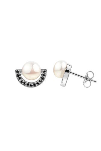 ZEEME Ohrringe 925/- Sterling Silber Süßwasserperle silber