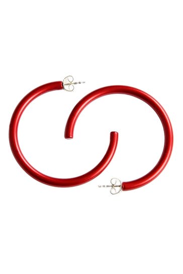 DEMARIE Ohrringe Metall eloxiertes Aluminium Matt/Glanz Rot rot