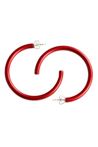 DEMARIE Ohrringe Metall eloxiertes Aluminium Matt/Glanz Rot rot